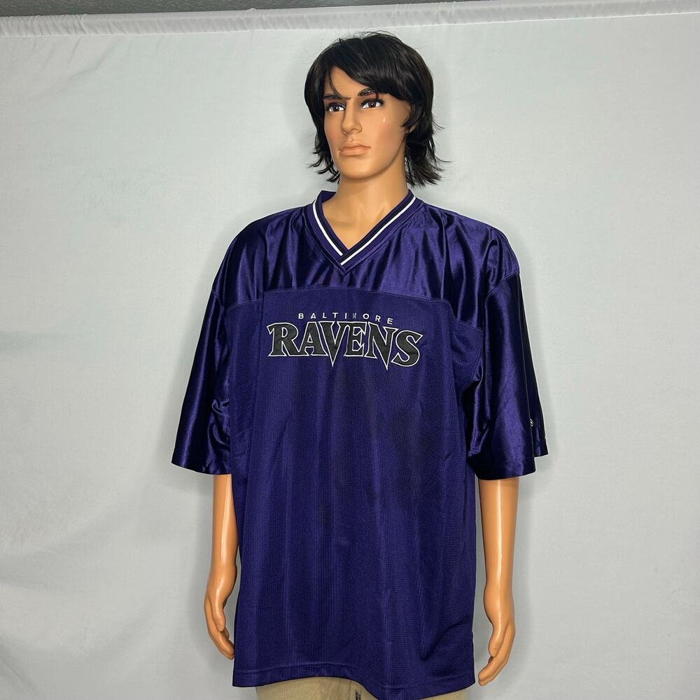 Vintage Baltimore Ravens NFL Castrol Purple Jersey One Size Oversized athletic